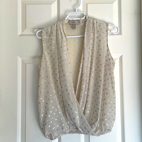 Ann Taylor Loft Sheer Sleeveless blouse XS - Picture 2 of 5